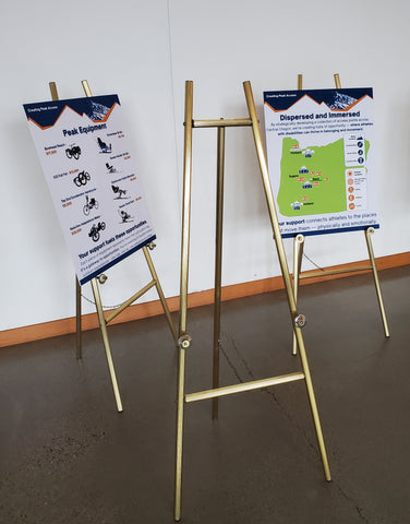 Easel, Brass Floor Standing
