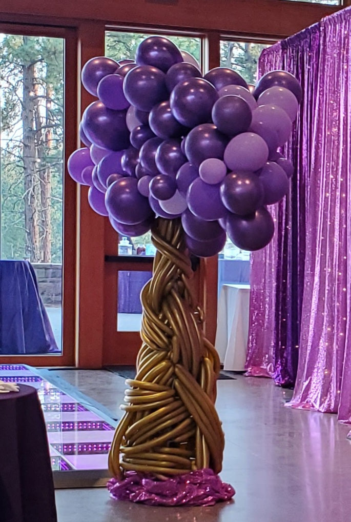 Colored Balloon Tree Balloon Tree – Events By Design, Event Rentals of Oregon