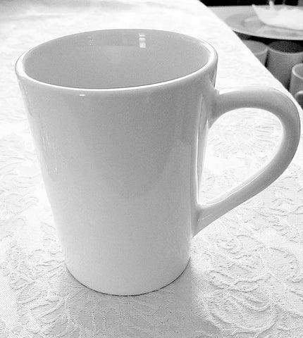 Glassware classic white coffee mug