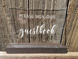 Sign, Please sign our guestbook