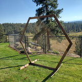 Hexagon Wedding Arbor Angle View