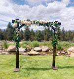 Wedding Arbor with Silk Ivory Flowers