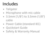 Sound equipment, tailgater with mic