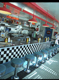 Retro Diner Backdrop Soda Shop