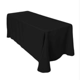 Linen Black Rectangle 90" x 132" or 90" x 156"