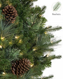Holiday Decor Premium Lighted Evergreen Garland