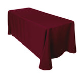 Linen Burgundy Rectangle 90" x 132"